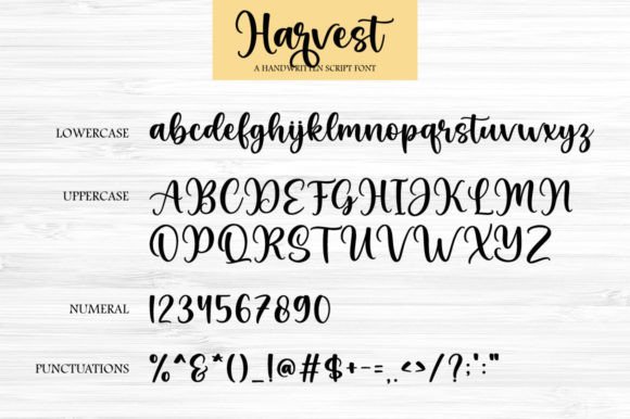 Harvest Font Poster 7