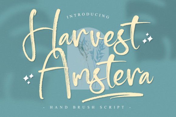 Harvest Amstera Font Poster 1