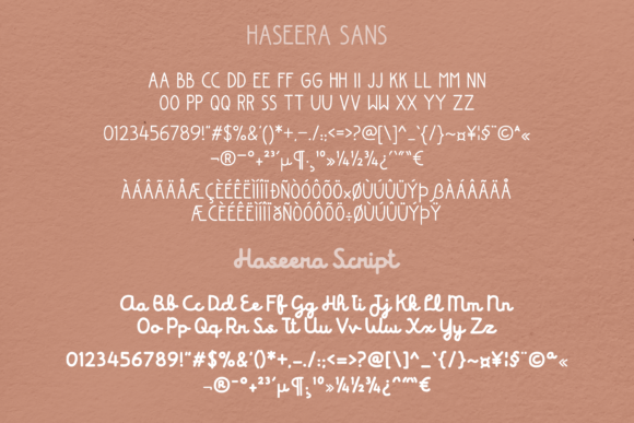 Haseera Font Poster 4