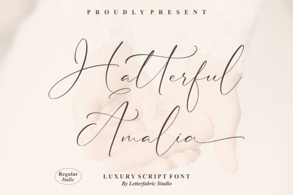 Hatterful Amalia Font Hatterful Amalia Font Poster 1