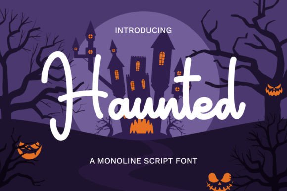 Haunted Font Poster 1