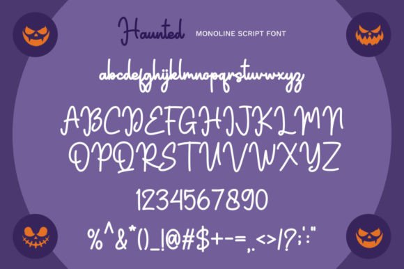 Haunted Font Poster 7