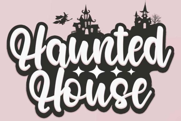 Haunted House Font Poster 1