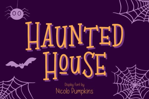 Haunted House Font Poster 1