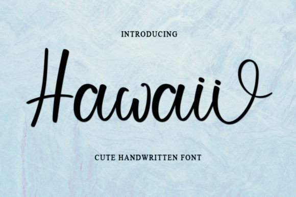 Hawaii Font Poster 1