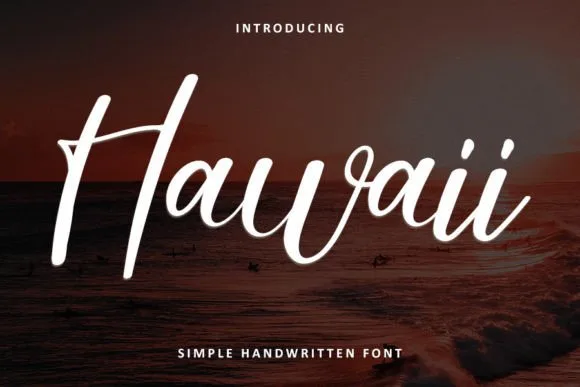 Hawaii Font Hawaii Font Poster 1