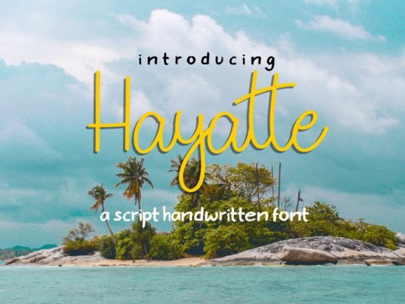 Hayatte Font Poster 1