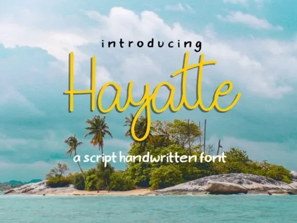 Hayatte Font Hayatte Font Poster 1