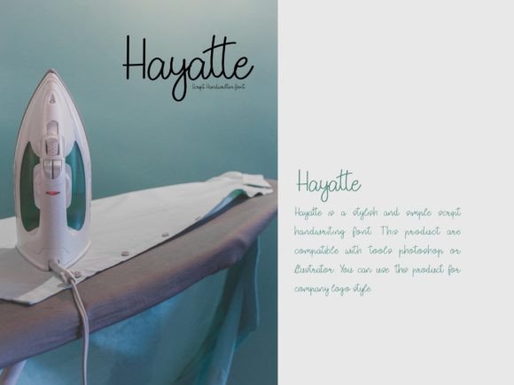 Hayatte Font Poster 2