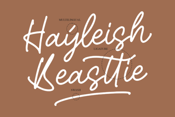 Hayleish Beasttie Font Poster 13