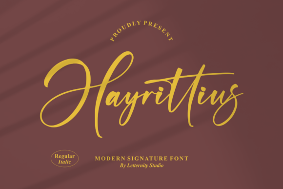 Hayrittius Font Poster 1