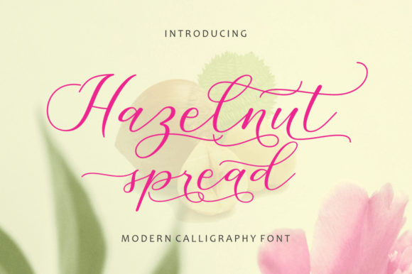 Hazelnut Spread Font Hazelnut Spread Font Poster 1