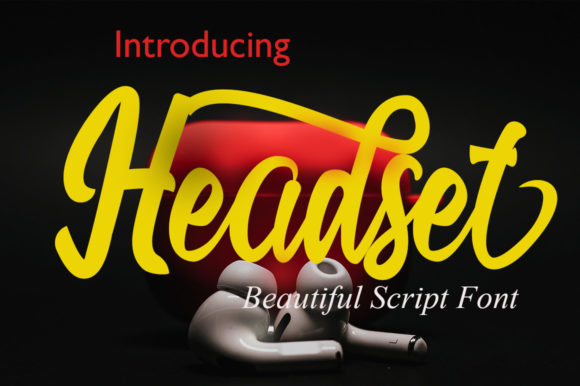 Headset Font Poster 3