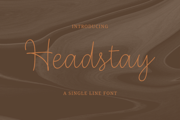 Headstay Font Poster 1