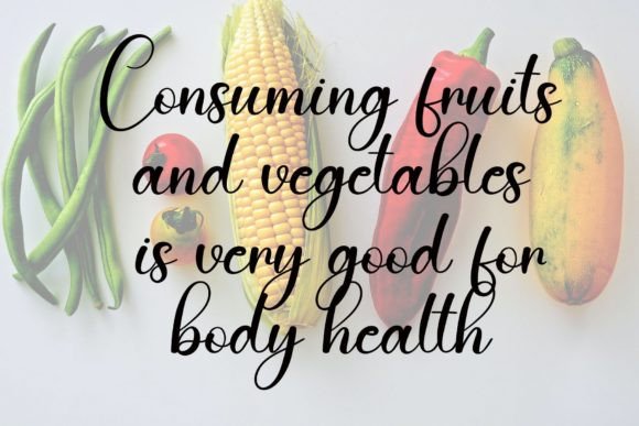 Healthy Font Poster 2