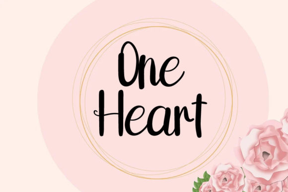 Heart Font Poster 3