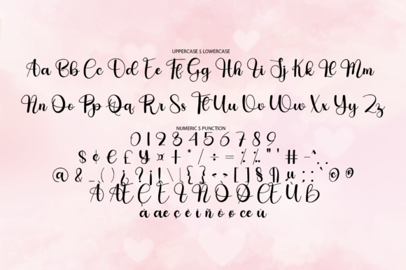 Heart Font Poster 5