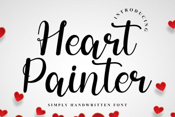Heart Painter Font Poster 1