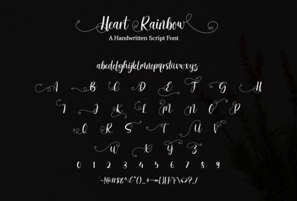 Heart Rainbow Font Poster 5