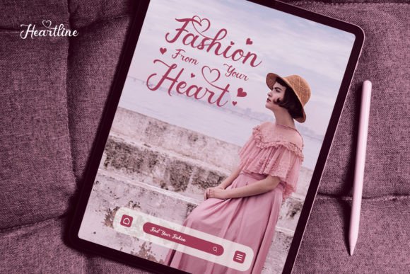 Heartline Font Poster 11