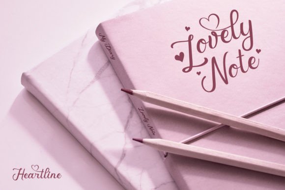 Heartline Font Poster 7