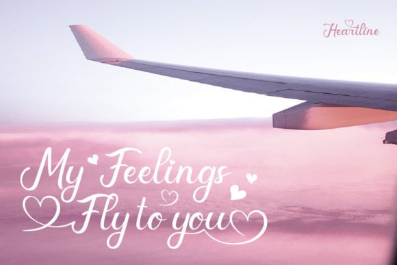 Heartline Font Poster 10