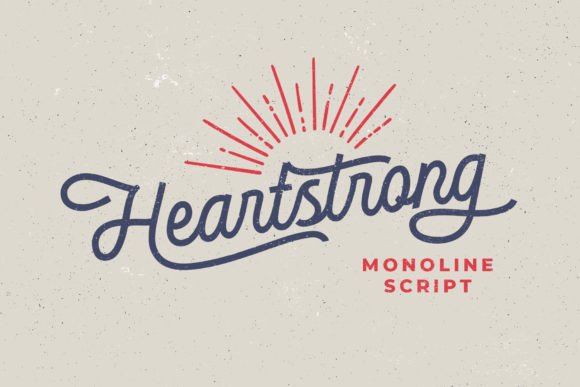 Heartstrong Font Poster 1