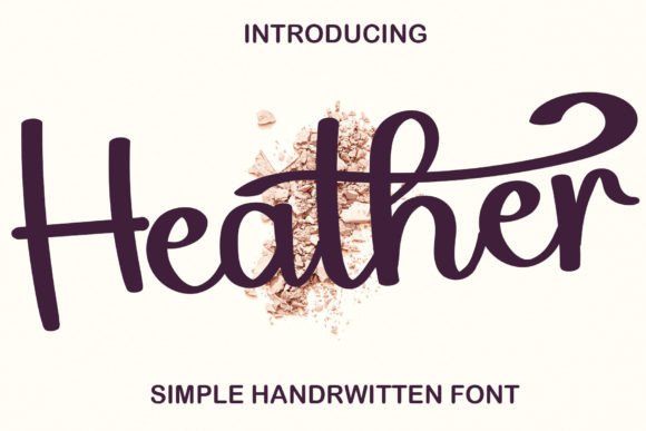 Heather Font Poster 1