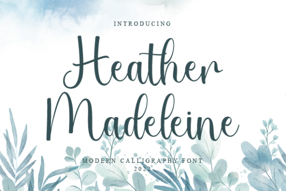 Heather Madeleine Font Poster 1