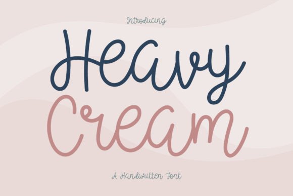 Heavy Cream Font