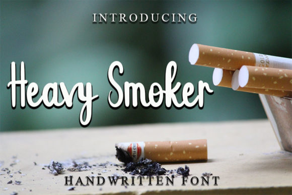 Heavy Smoker Font Poster 1