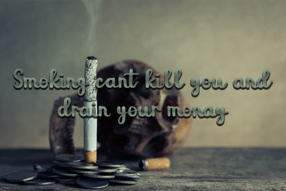 Heavy Smoker Font Poster 2