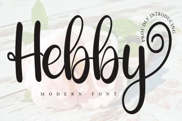 Hebby Font Hebby Font Poster 1