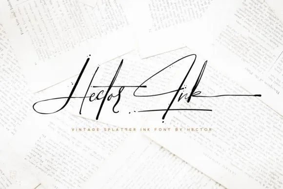 Hector Ink Font Hector Ink Font Poster 1