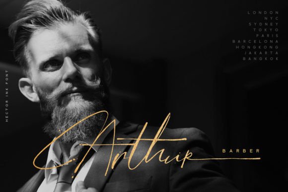 Hector Ink Font Poster 2