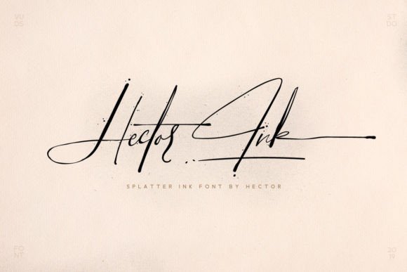 Hector Ink Font Poster 9