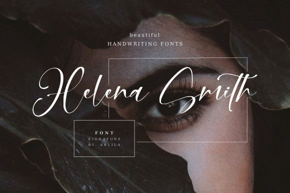 Helena Smith Font Poster 1