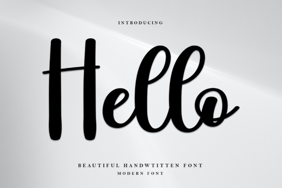 Hello Font Poster 1