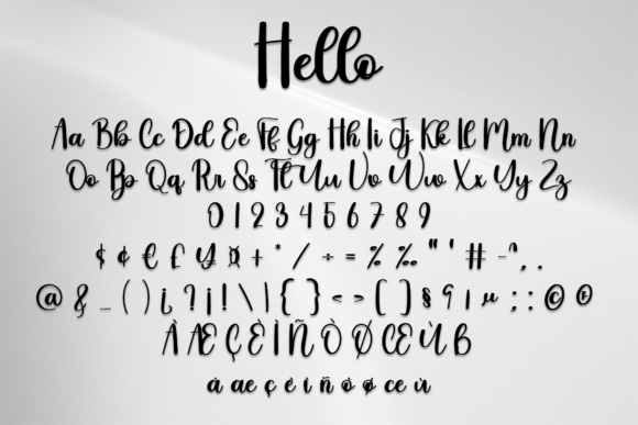 Hello Font Poster 6