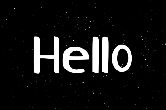 Hello Font Poster 1