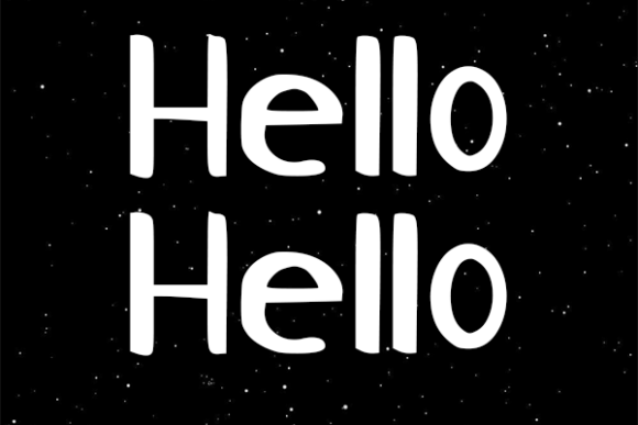 Hello Font Poster 2