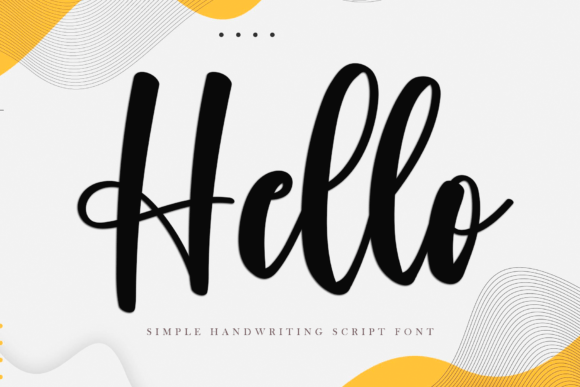 Hello Font Poster 1