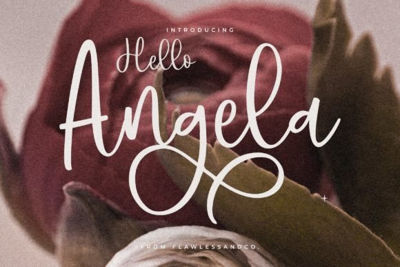 Hello Angela Font Poster 1