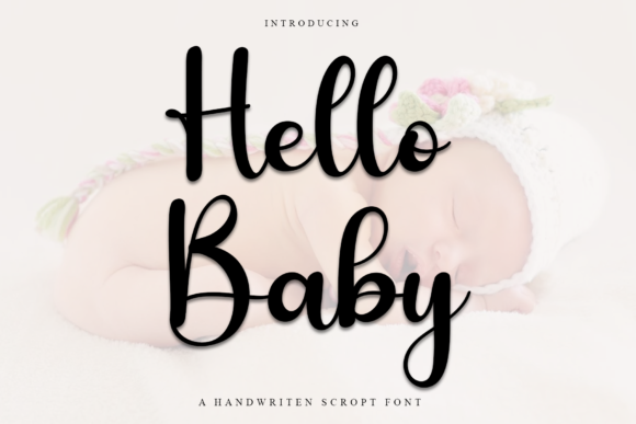 Hello Baby Font Poster 1