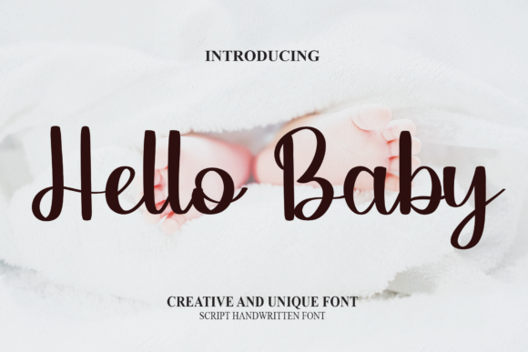 Hello Baby Font Poster 1