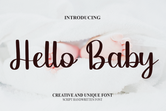 Hello Baby Font Hello Baby Font Poster 1