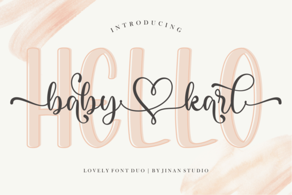 Hello Baby Karl Duo Font Poster 1
