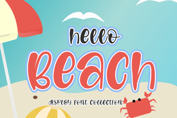 Hello Beach Font Poster 1