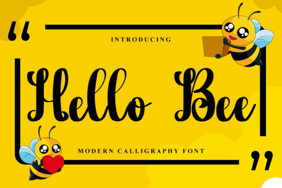 Hello Bee Font Poster 1