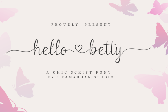 Hello Betty Font Poster 1